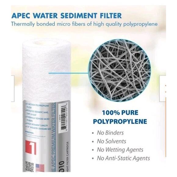 APEC Reverse Osmosis R.O. System Filter System - 3 Filters NEW - Picture 6 of 8